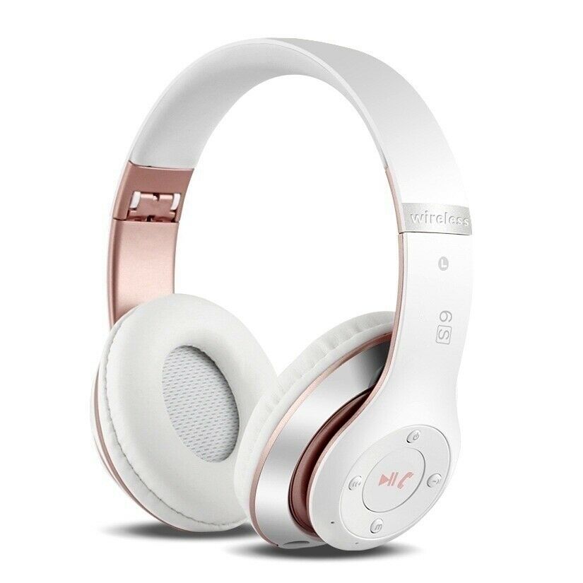 Wireless Headphones Bluetooth Headset Noise Cancelling Over Ear W/ Microphone