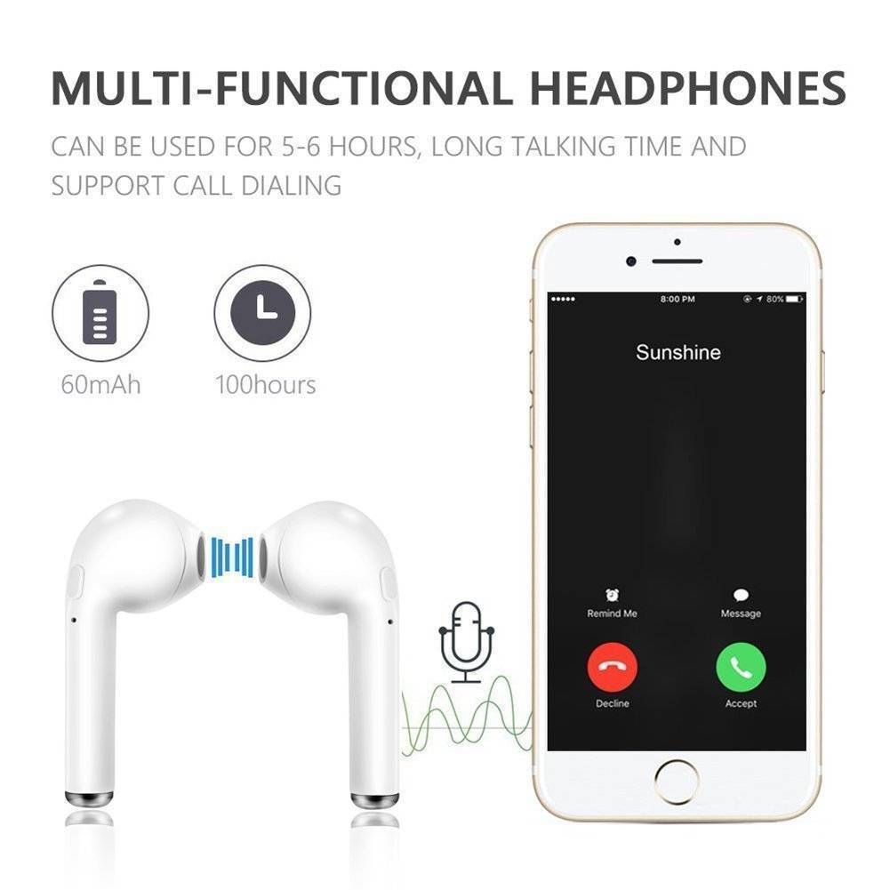 Bluetooth Wireless Earphones / Earbuds For Apple iPhone with Charging Case