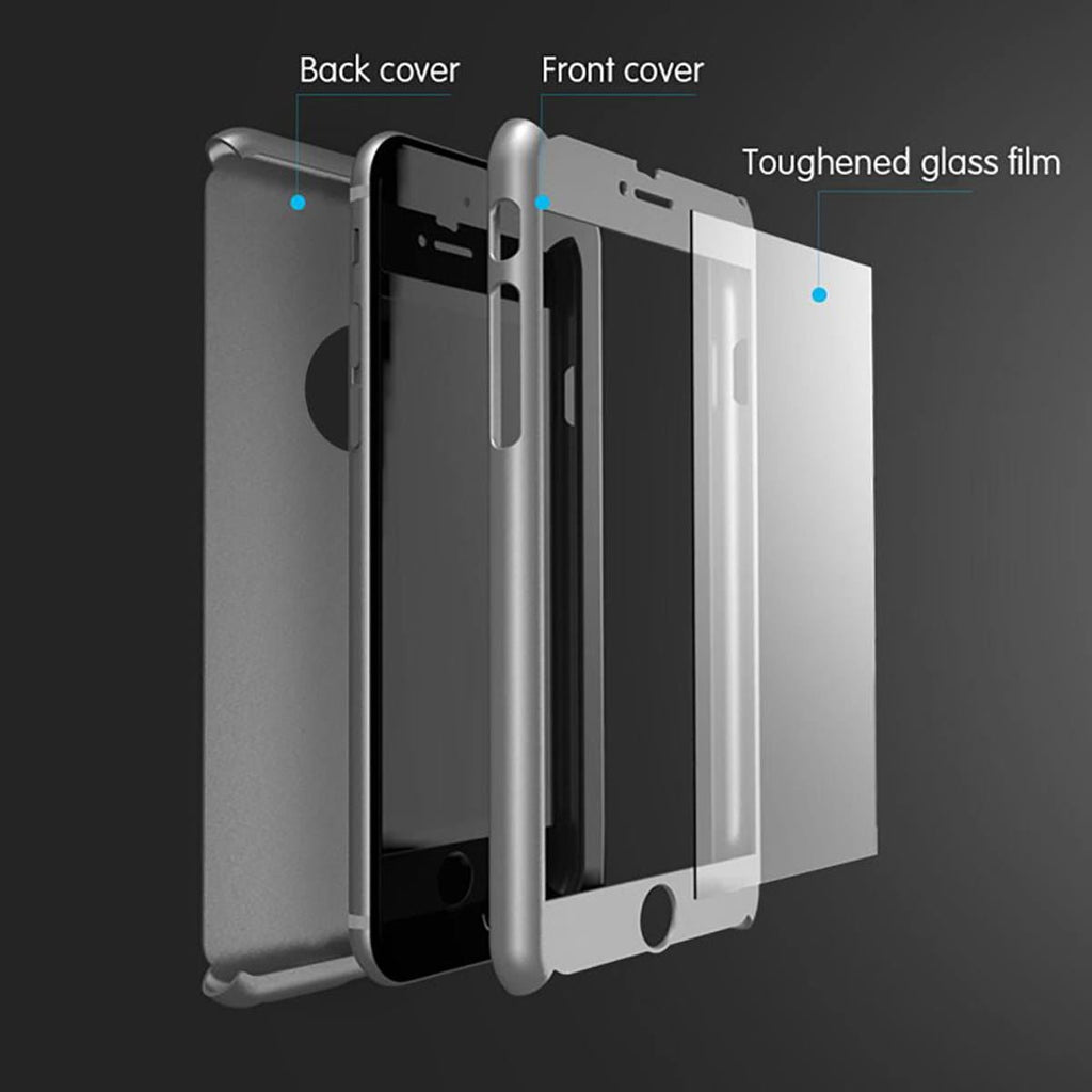 Slim Hybrid Shockproof 360 Case for iPhone