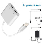 Dual Lightning Audio & Charging Adapter for Apple iPhone 7/8/X/XS