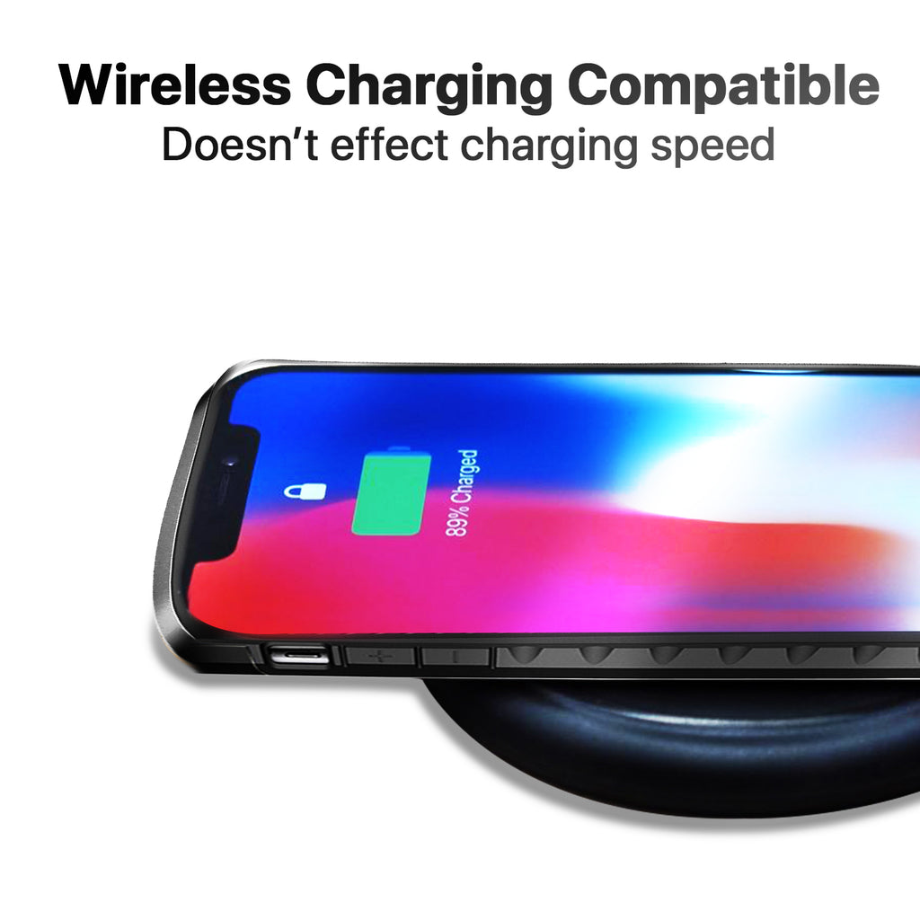 Neutron iPhone X/XS Protective Heavy Duty Armour Shockproof Slim Case with Tempered Glass Screen Protector