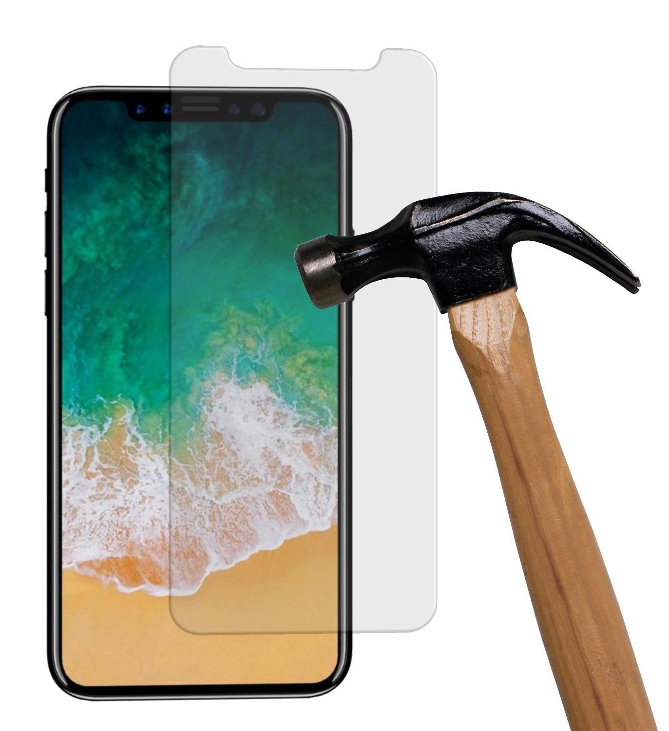 Tempered Glass Screen Protector for iPhone 6/7/8/X Plus - 2 Pack