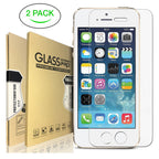 Tempered Glass Screen Protector for iPhone 6/7/8/X Plus - 2 Pack