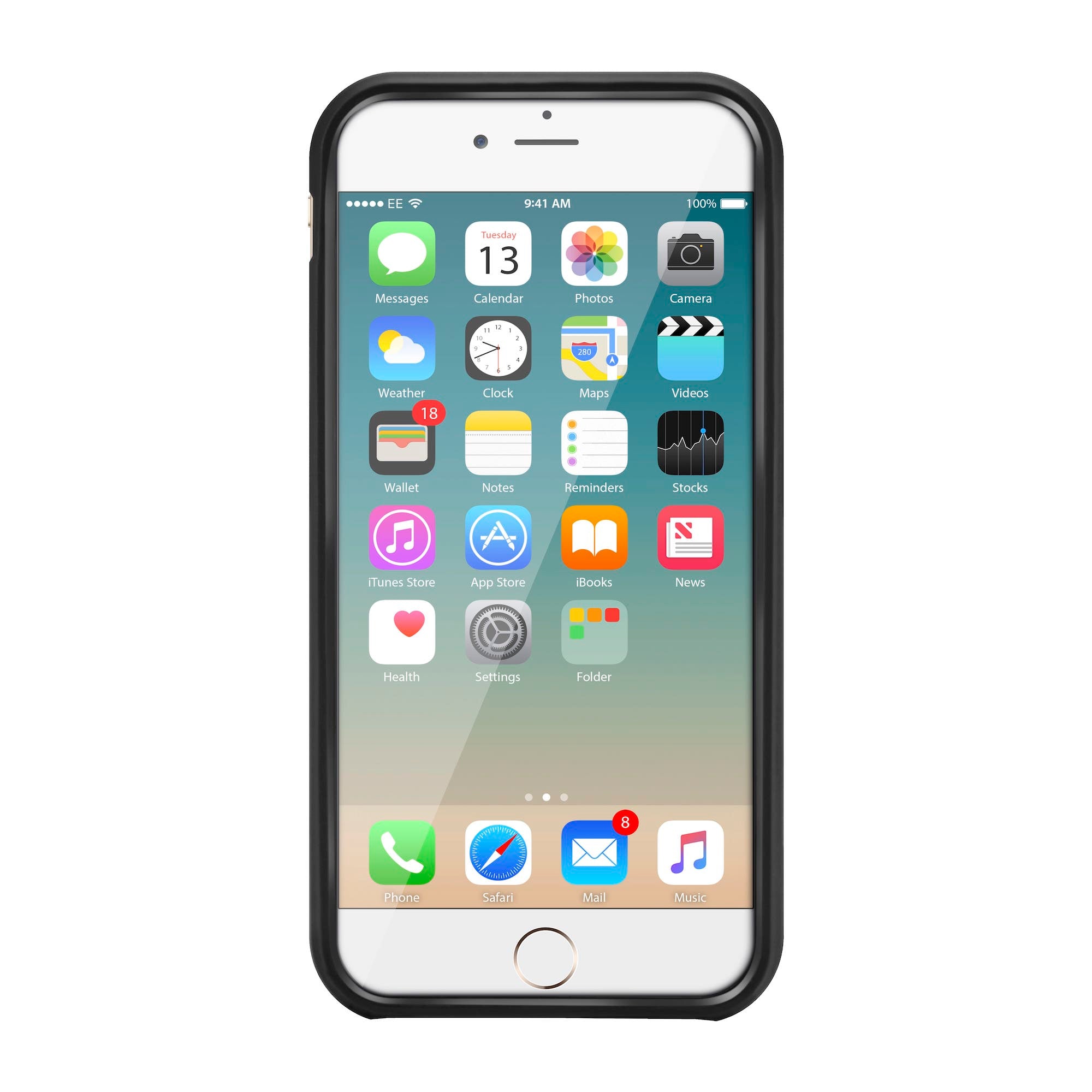 Neutron iPhone X/XS Shockproof Case with Card Holder - Protective Credit Card Wallet Slot