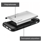 Neutron iPhone 5/5S/SE Shockproof Case with Card Holder - Protective Credit Card Wallet Slot