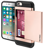 Neutron iPhone 5/5S/SE Shockproof Case with Card Holder - Protective Credit Card Wallet Slot