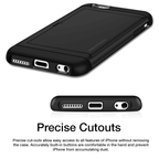 Neutron iPhone 5/5S/SE Shockproof Case with Card Holder - Protective Credit Card Wallet Slot