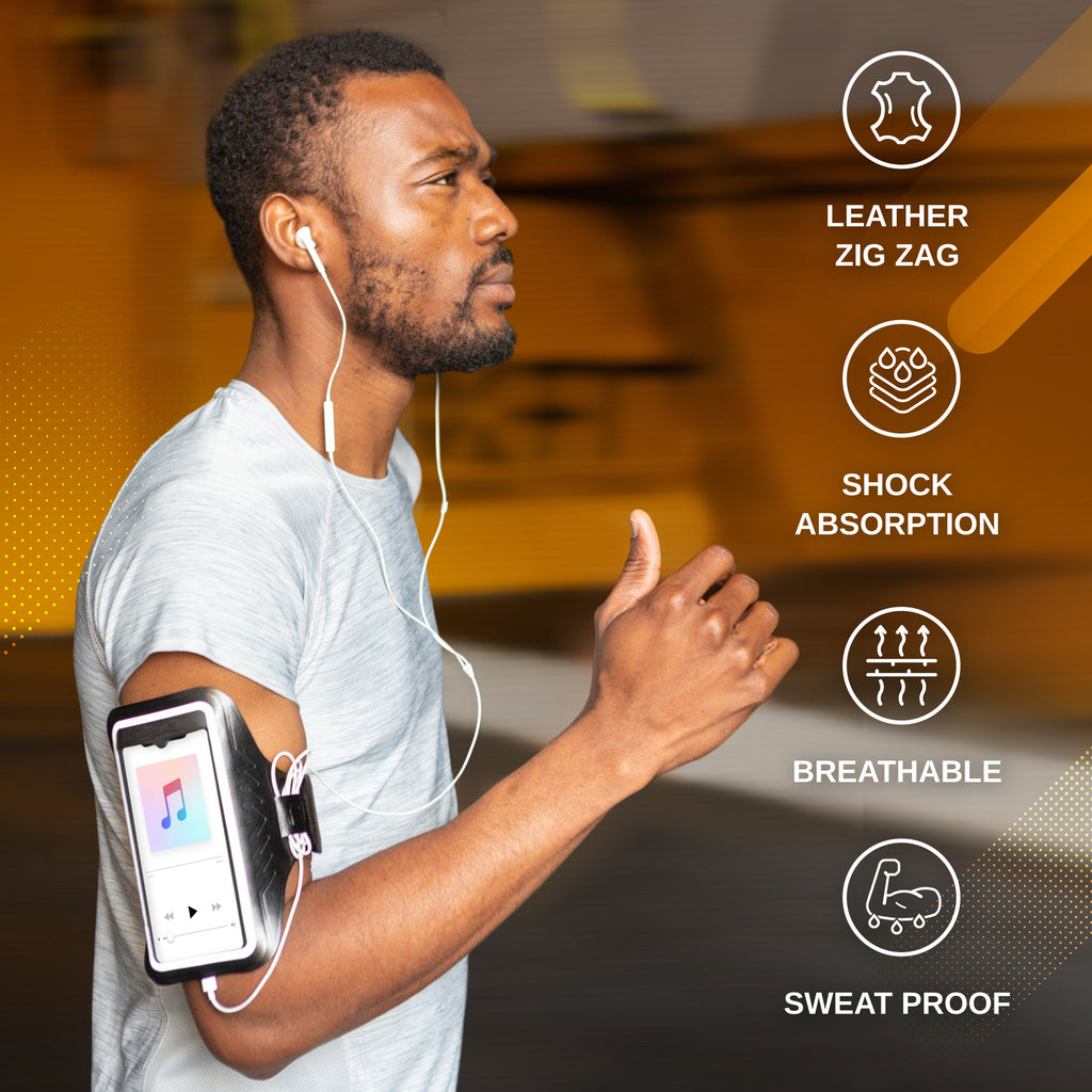 Neutron Armband Cell Phone Running Case with Key Slot and Adjustable Elastic Band for iPhone, Samsung