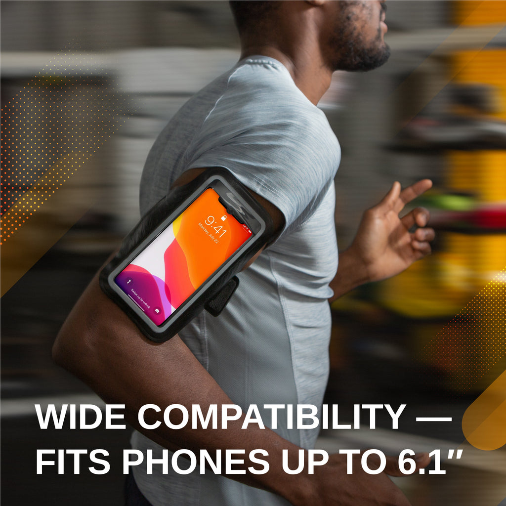 Neutron Armband Cell Phone Running Case with Key Slot and Adjustable Elastic Band for iPhone, Samsung