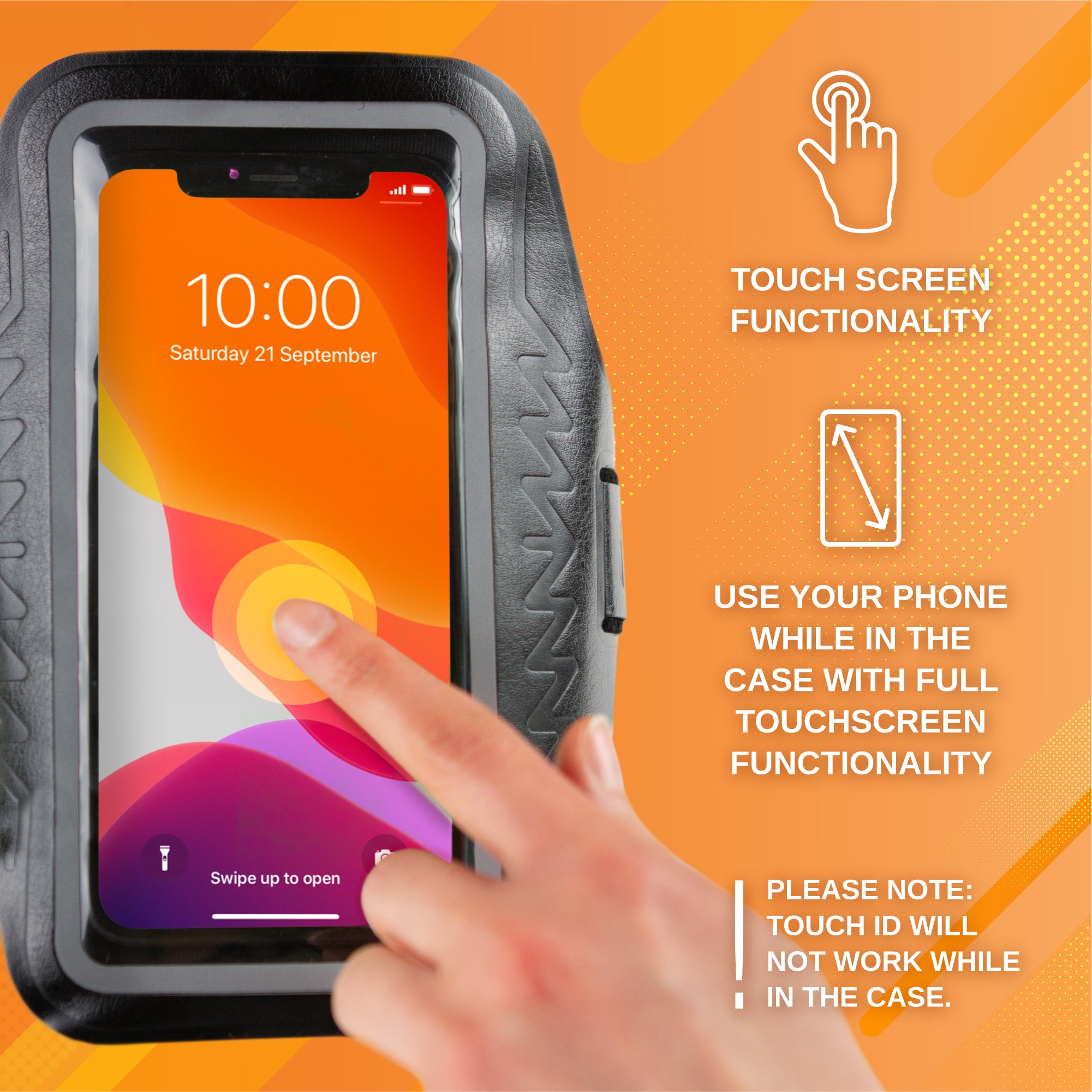 Neutron Armband Cell Phone Running Case with Key Slot and Adjustable Elastic Band for iPhone, Samsung