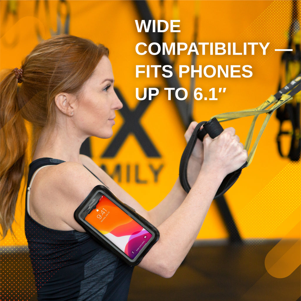 Neutron Armband Cell Phone Running Case with Key Slot and Adjustable Elastic Band for iPhone, Samsung