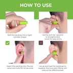 Neutron Soft Foam Ear plugs with Travel Case - 38dB SNR - 60 Pairs