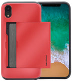 Neutron iPhone XR Shockproof Case with Card Holder - Protective Credit Card Wallet Slot