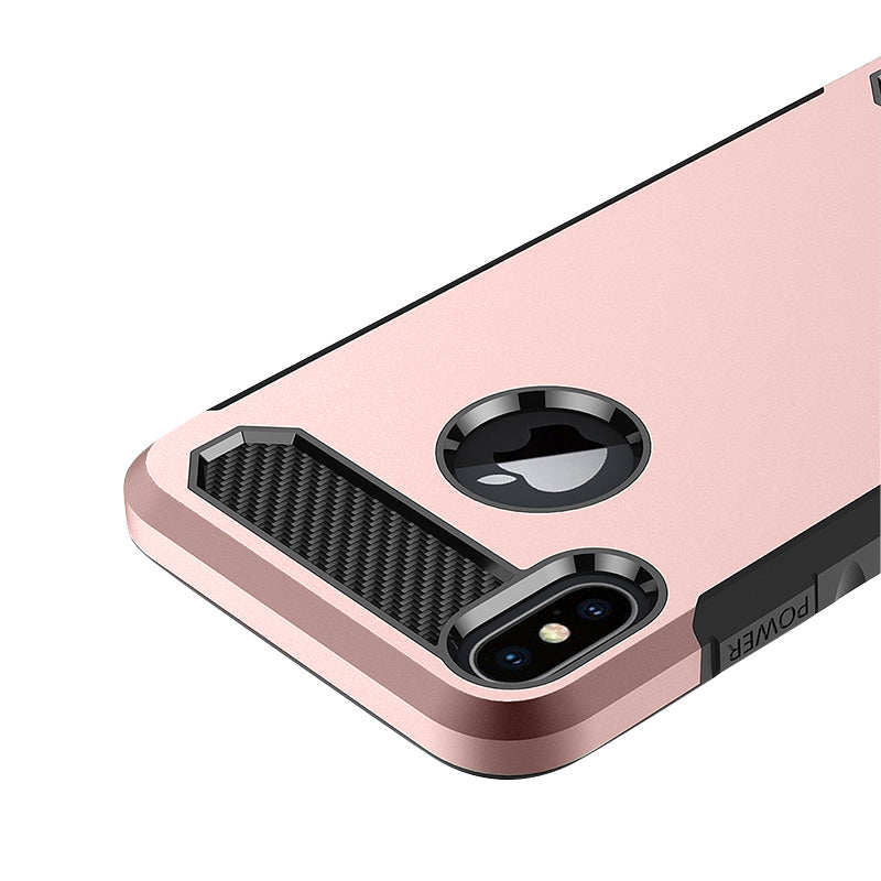 Neutron iPhone X/XS Protective Heavy Duty Armour Shockproof Slim Case with Tempered Glass Screen Protector