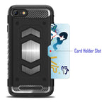 Slim Shockproof Tough Armour iPhone Case with Magnetic Mount & Card Holder