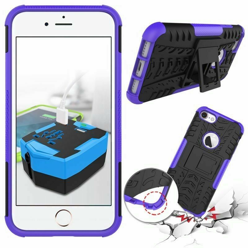 Hybrid Shockproof Heavy Duty Back Case for iPhone 5,6,7,8,X,XR,11