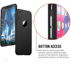 Slim Hybrid Shockproof 360 Case for iPhone