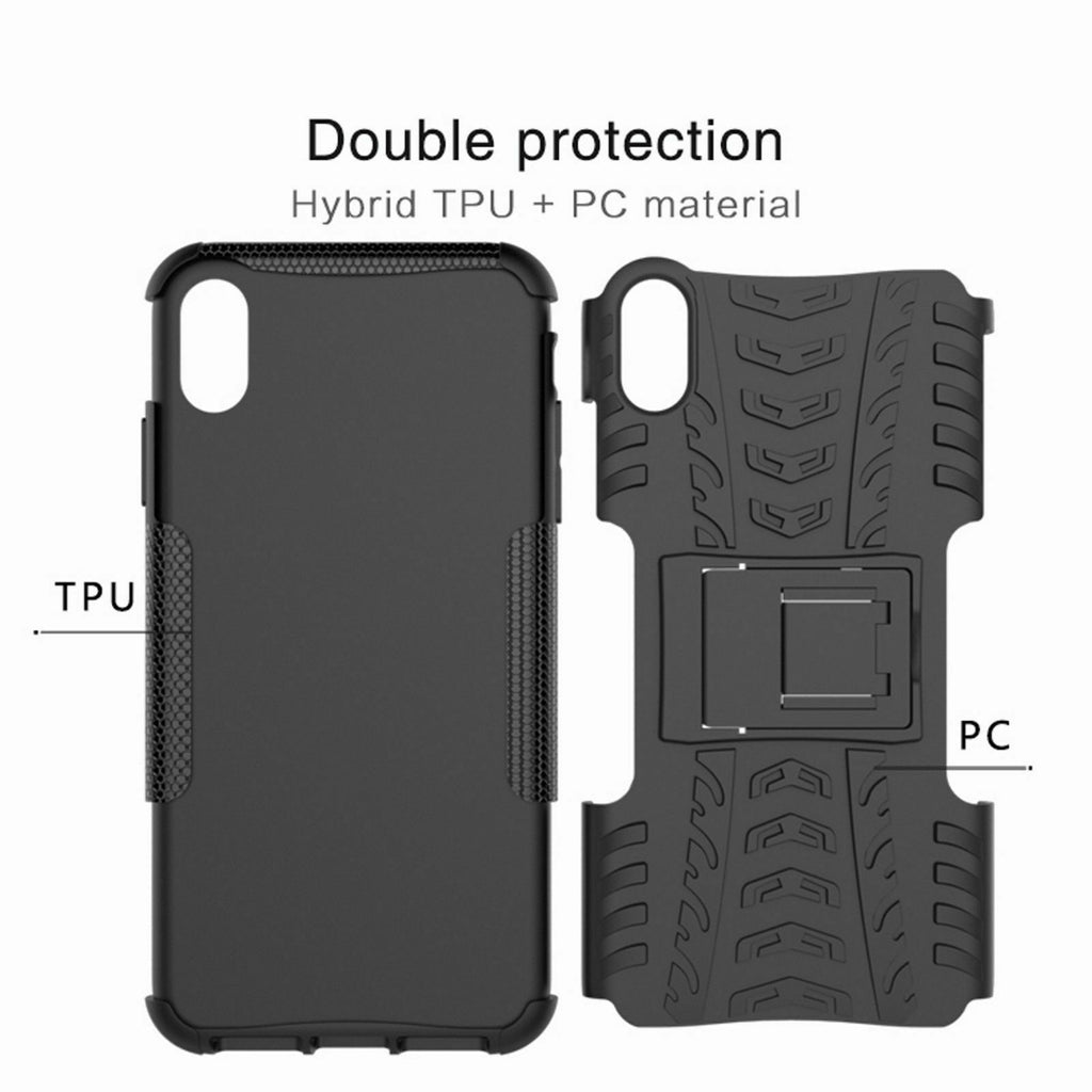 Hybrid Shockproof Heavy Duty Back Case for iPhone 5,6,7,8,X,XR,11
