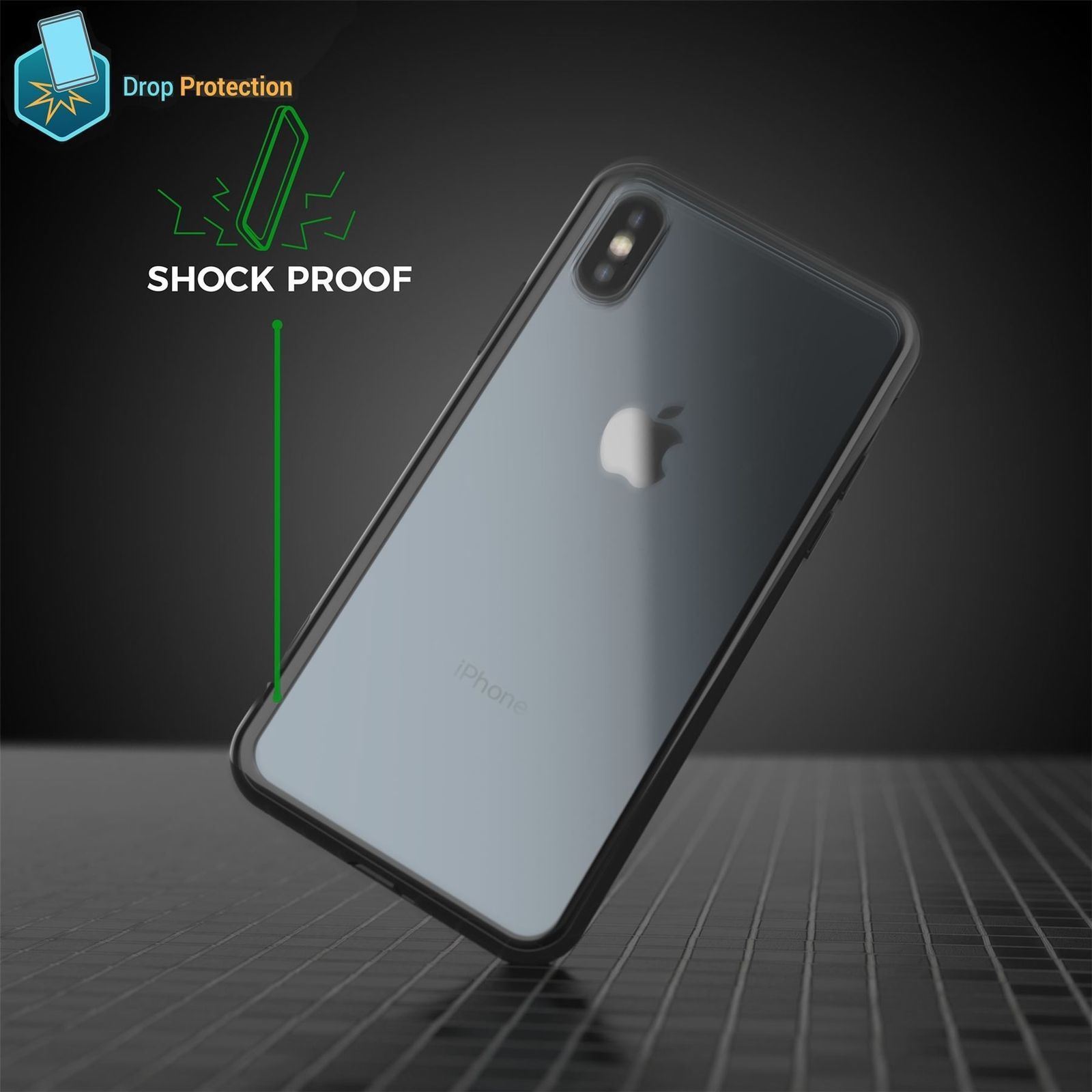 Clear Shockproof Bumper Case For Apple iPhone 5,6,7,8,X,XR