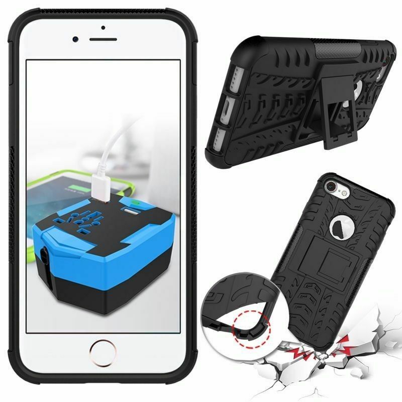 Hybrid Shockproof Heavy Duty Back Case for iPhone 5,6,7,8,X,XR,11