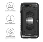 Slim Shockproof Tough Armour iPhone Case with Magnetic Mount & Card Holder