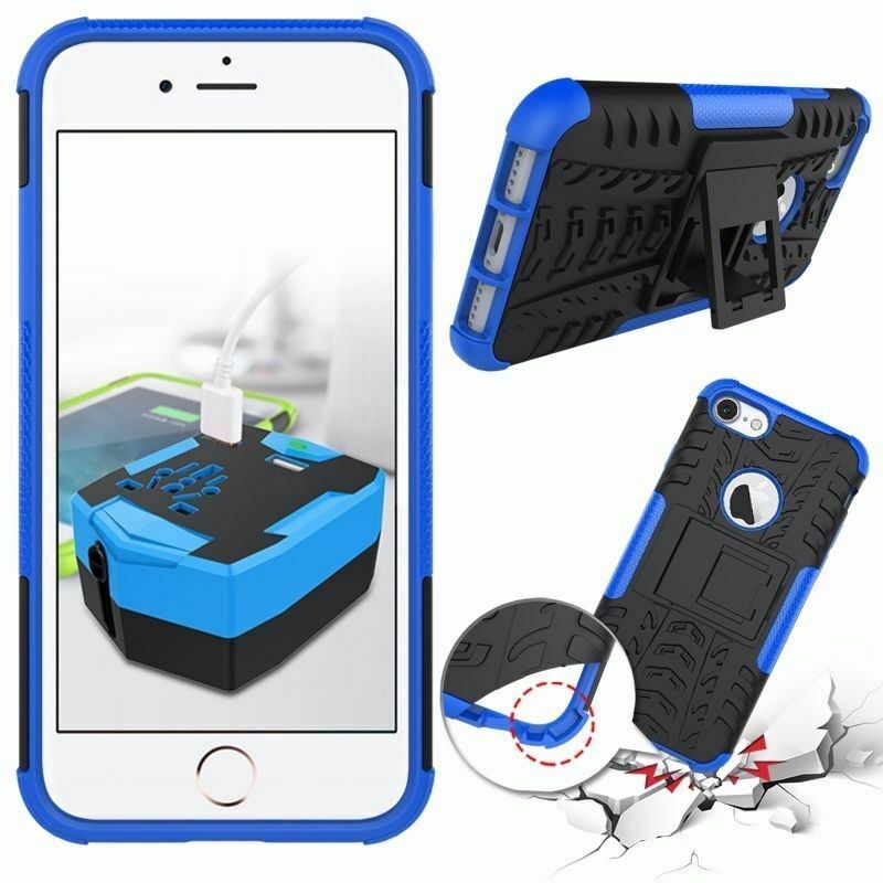 Hybrid Shockproof Heavy Duty Back Case for iPhone 5,6,7,8,X,XR,11