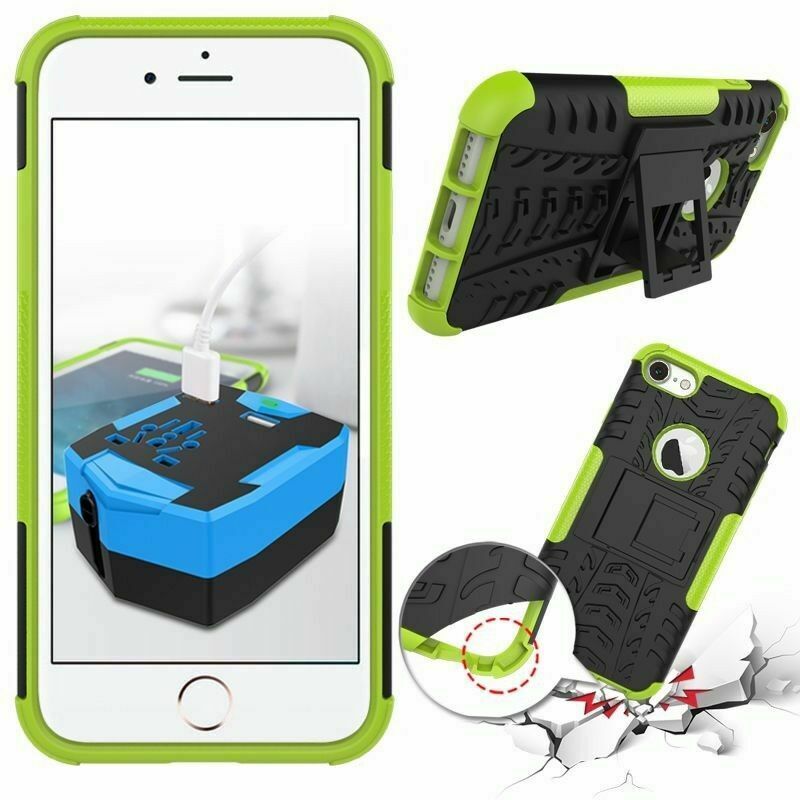 Hybrid Shockproof Heavy Duty Back Case for iPhone 5,6,7,8,X,XR,11