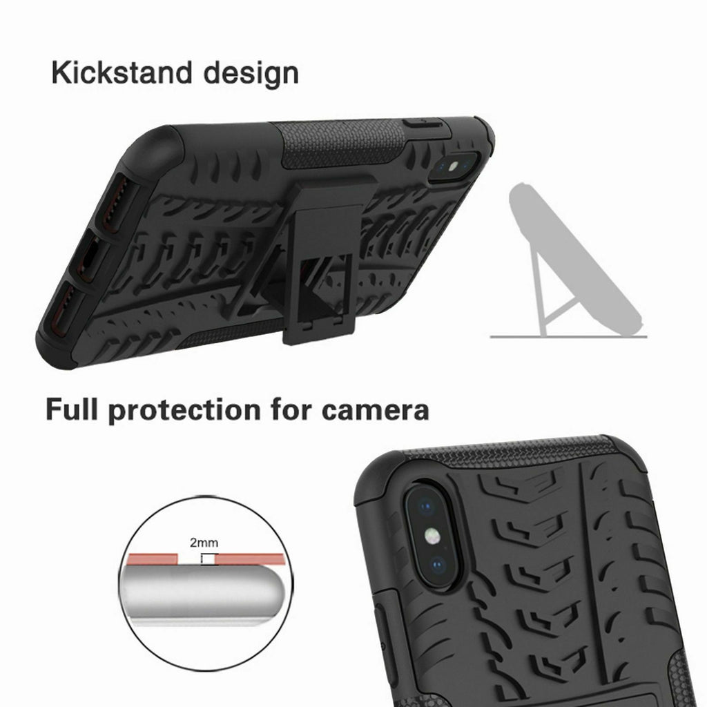 Hybrid Shockproof Heavy Duty Back Case for iPhone 5,6,7,8,X,XR,11