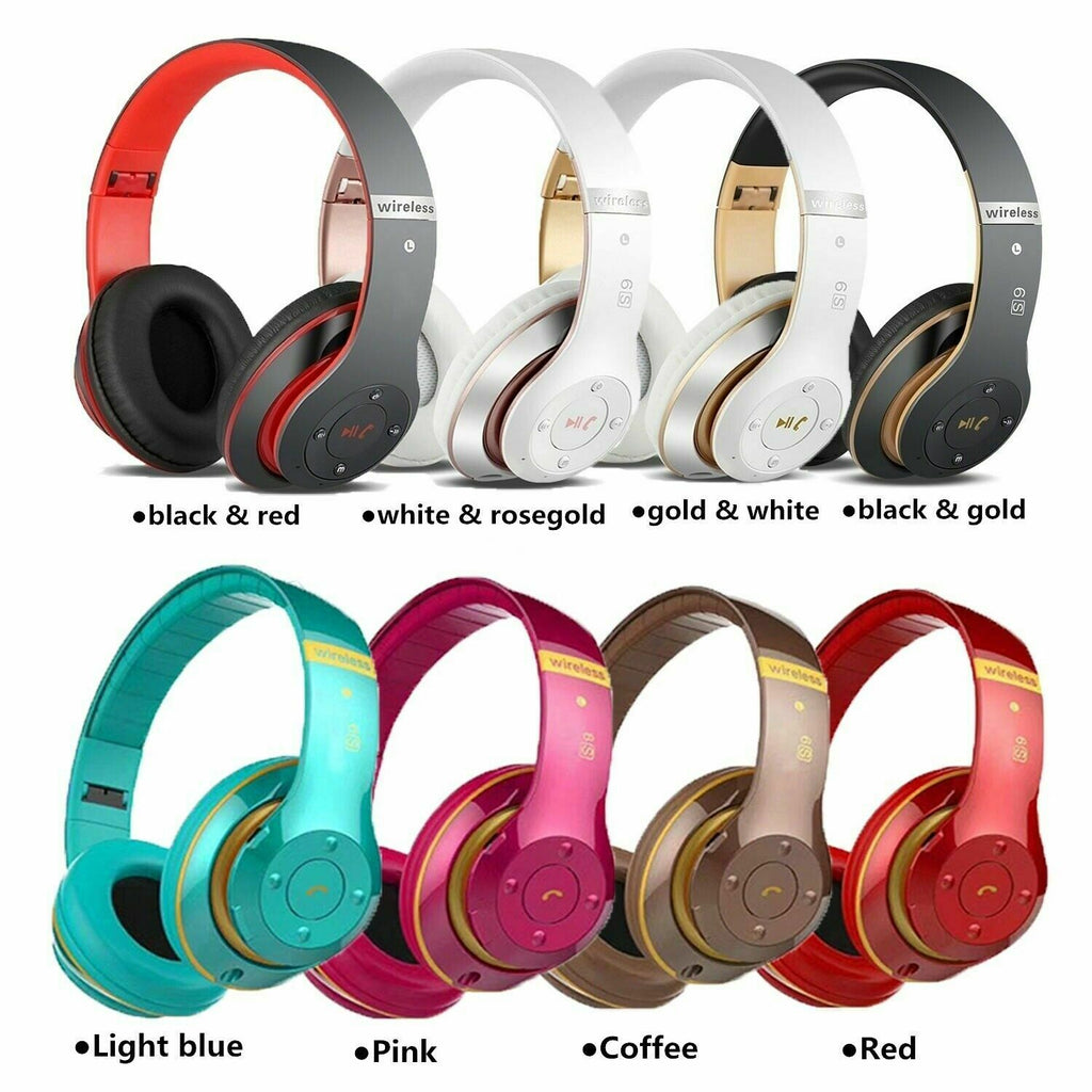 Wireless Headphones Bluetooth Headset Noise Cancelling Over Ear W/ Microphone