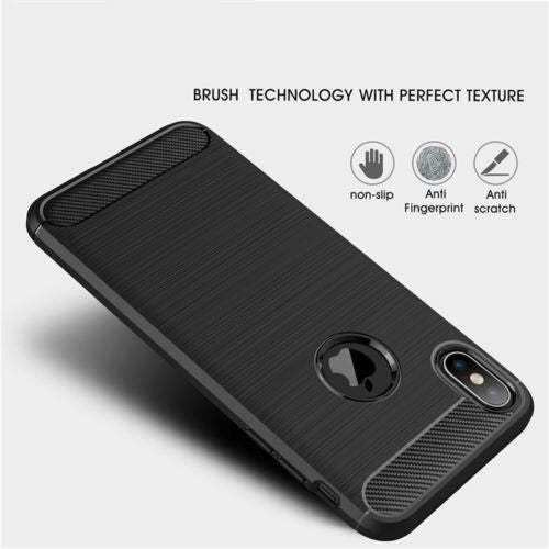 Slim Carbon Fibre Shockproof Case for iPhone 6,7,8,X